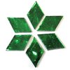 Diamante/Hoja 15x25mm. - Verde brillante